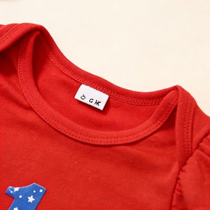 Traje de Verano para Bebé Niña con Estampado de Lazo y Letras de Dibujos Animados para el Día de la Independencia del 4 de <span class=keywords><strong>Julio</strong></span> - Product Image 3
