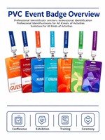 Cartes d'identité VIP, cartes de membre et cartes de visite personnalisées en PVC transparent imprimées en couleur avec cordon, pour la vente en gros