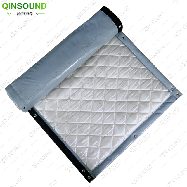 Sound Absorbing Material Sound Barrier the Outdoor Quilted Soundproof Curtain