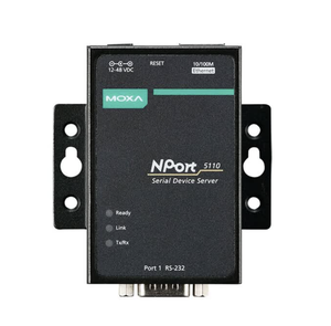 MT-NPort 5110 ใหม่เอี่ยม 1 พอร์ต RS-232 ซีเรียล ดีไวซ์ เซิร์ฟเวอร์ ตัวแปลงอีเธอร์เน็ต 10/100Mbps สำหรับระบบอัตโนมัติทางอุตสาหกรรม - Product Image 1