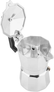 Aluminum Stove Top Coffee <b>Maker</b> Percolator with Color Handle - Product Image 5