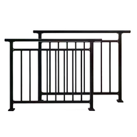 Système de garde-corps pour balcon, escalier et terrasse en acier galvanisé, fer et aluminium, anti-corrosion, pour intérieur, avec couleur personnalisée