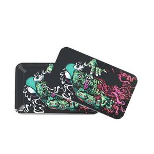 Plateaux ronds en métal simples pour plateau à rouler, 18*12.5cm, en stock, prêts à l'emploi - Product Image 2