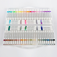 Marqueurs acryliques 12/24/36/48 couleurs pour enfants et étudiants, encre opaque empilable non toxique à base d'eau pour peinture et dessin