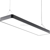 Lampe suspendue linéaire LED rectangulaire personnalisée 300*1200mm bordure en aluminium lampe de table de billard sans châle éclairage de table de billard