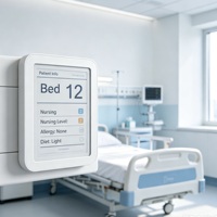 Étiquette numérique intelligente sans fil ESL de 4,2 à 7,5 pouces pour lit d'hôpital, carte patient, étiquette de lit pour maison de retraite, signalisation numérique de bureau, usage médical