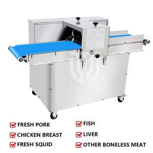 Machine à trancher et à découper la viande de poulet, de bœuf et les filets, entièrement automatique, pour restaurants commerciaux, en acier inoxydable 304 - Product Image 2