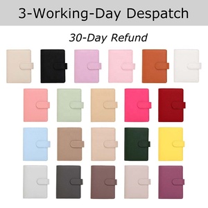 Yihe Tốt Nhất Bán A7 <span class=keywords><strong>Mini</strong></span> Ngân Sách Chất Kết Dính Ví 6 Vàng Nhẫn Pebble Da Với Fly Lá-Văn Phòng Quà Tặng - Product Image 3