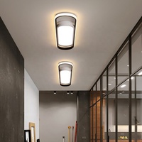 Lustre ovale long en acrylique moderne et minimaliste pour la maison, le bureau, le salon, le couloir, l'allée, l'entrée, éclairage de plafond LED modulable