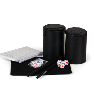 Juego de dados de cuero PU personalizado de fábrica, 2020 - Product Image 2