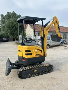 Mini-excavatrice sur chenilles Shantui SE17SR d'occasion, pelle compacte de 1,8 tonne, équipement de construction - Product Image 6