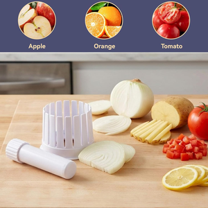 Cortador <span class=keywords><strong>de</strong></span> Cebolla en Flor, Patata, Tomate, Manzana, Naranja, Divisor, Picador y Rebanador para Cocina, Fácil <span class=keywords><strong>de</strong></span> Limpiar, Reutilizable - Product Image 4