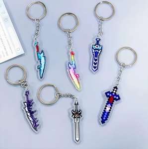 Venta al por mayor, precio <span class=keywords><strong>de</strong></span> fábrica, gran oferta: Mini llavero colgante <span class=keywords><strong>de</strong></span> acrílico <span class=keywords><strong>Mine</strong></span>-craft <span class=keywords><strong>de</strong></span> 4-7 cm, personalizable para colgar en la bolsa. - Product Image 2