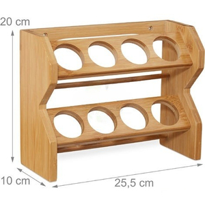 ชั้นวางของในครัว ชั้นวางเครื่องเทศไม้ไผ่ ชั้นวางเครื่องเทศไม้ไผ่สำหรับวางบนเคาน์เตอร์ - Product Image 4