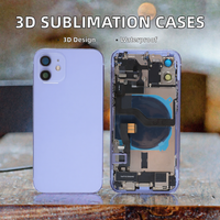 Coque de téléphone PC violette pour 18 17 16 15 14 13 Plus, coque rigide fine, sublimation 3D, coque arrière imperméable, protection 360°