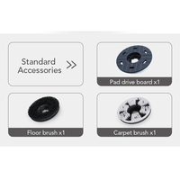 Polisseuse et Nettoyeur Électrique Rotatif Multifonction pour Carrelage, Béton, Moquette et Sols en Caoutchouc