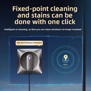 Pulverización de agua Limpiador de vidrio exterior 3800Pa Inteligente Industrial Eléctrico de gran altura Limpiador de ventanas de vidrio inteligente Robot de limpieza - Product Image 4