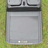 Couverture de benne rétractable manuelle en alliage d'aluminium, étanche, avec verrouillage à 3 voies, installation sans perçage pour camion Silverado