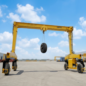 Grue portique à pneus en caoutchouc de 20 tonnes RTG pour la manutention des conteneurs dans les usines sidérurgiques - Product Image 1