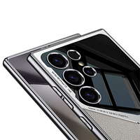 2024 pour Galaxy S23 S24 Ultra Case S25 Protection ultra originale PC Cover PU Leather Hypersonic Design Storage S25 ultra case