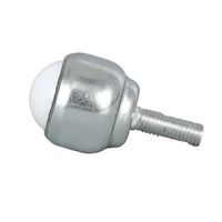 Unité de transfert à billes en POM, nylon et ABS, avec goujon fileté M8, modèle CY-25D-PL, roue à roulement à billes en plastique de 1 pouce