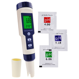 Medidor de Calidad del Agua Digital Multiparamétrico Tipo Pluma 5 en 1 (pH / TDS / EC / Temperatura / Salinidad), Medidor de pH Digital para Laboratorio - Product Image 1