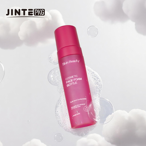 Botella de Espuma Autobronceadora de Lujo de 200 ml con Bomba y Tapa, Botella de Plástico para Jabón de Manos Espumoso, Limpiador Facial, Botella Rosa Intenso - Product Image 1