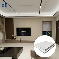 Panneau de plafond en nid d'abeille en aluminium écologique, ignifuge, imperméable, faible teneur en formaldéhyde, approuvé CE pour les plafonds des salles de classe