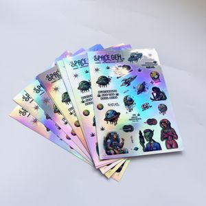 Etiqueta Adhesiva Reflectante con Efecto Arcoíris de Lujo, Hoja de Etiquetas Adhesivas, Impresión Personalizada, Etiqueta Holográfica Personalizada - Product Image 2