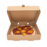 Boîtes à pizza de restauration rapide en plastique biodégradable, boîte d'emballage de pizza de hamburger de bagasse créative écologique