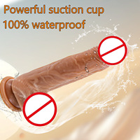 Dildo Realista Automático de Silicona con Control Remoto, Rotación Telescópica y Calefacción, Dildo Realista para la Estimulación Femenina
