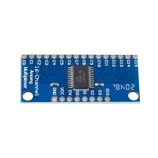 For CD74HC4067 16-Channel Analog Digital Multiplexer Breakout Board Module for Arduino 2V-6V Microcontroller