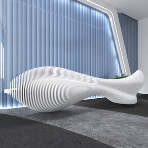 Bureau de réception moderne blanc pour salon de manucure, bureau de réception de réception <span class=keywords><strong>mobile</strong></span> haut de gamme - Product Image 1