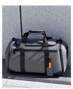 Sac de sport de grande capacité avec logo personnalisé, sac de week-end, sac de voyage imperméable, sac de voyage portable avec fermeture éclair pour homme et femme - Product Image 5