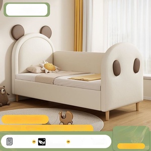 Barrière de <span class=keywords><strong>lit</strong></span> pour enfants en bois massif avec bordure épissée, design minimaliste, écologique et durable, mobilier de chambre pour bébé et adulte - Product Image 1