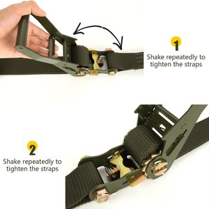 Correa de Amarre de Alta Resistencia con Trinquete, Correa Ancha con Trinquete <span class=keywords><strong>para</strong></span> Carga, Cinturón de Sujeción de Carga con Ganchos en J - Product Image 5
