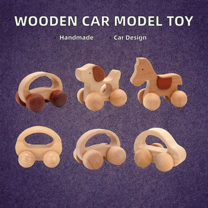 Modelo de Coche Deslizante de Madera Pulida Hecho a Mano, Educativo, para Niños, Venta al Por Mayor - Product Image 2