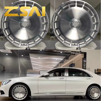 Rines Forjados con Acabado Plateado Mecanizado, Envío Rápido en 7 Días, 5x112, Estilo Clásico Retro, Compatibles con Mercedes Benz, Disponibles en Stock