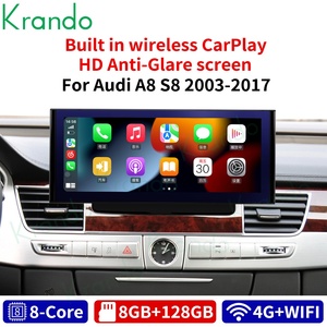 Navegación de coche de 12,3 pulgadas para Audi A8 S8 D3 D4 2003-2017 reproductor <span class=keywords><strong>Multimedia</strong></span> Android autorradio unidad principal GPS estéreo inalámbrico CarPlay - Product Image 3
