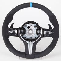 Volant en fibre de carbone LED pour BMW Série 5, Série 3, M3, M5, F30, F10, F20, F15, F16, E70, E90, E92, E71 (vente en gros)