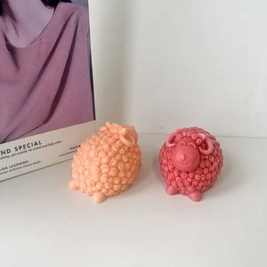 Riser precoce fai da te 3D stereoscopico candela di pecora stampo in Silicone carino piccola pecora ornamento stampo Desktop ornamento cristallo stampo epossidico - Product Image 4