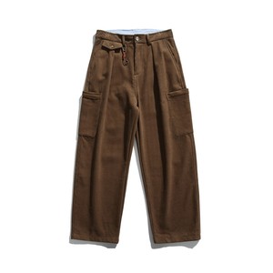 Nuovi <span class=keywords><strong>Pantaloni</strong></span> Casual <span class=keywords><strong>Invernali</strong></span> in Velluto a Coste <span class=keywords><strong>con</strong></span> Grandi Tasche, Fodera Spessa e Molteplici Tasche Cargo - Product Image 1