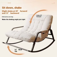 Chaise berçante loisirs Double chaise paresseuse pour chambre salon dormir Chaise longue inclinable large Double siège