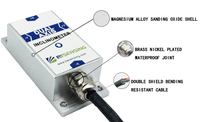 BWSENSING Inclinómetro de doble eje BWM427 Precisión 0,01 grados Digital RS485 Salida Protocolo Modbus Sensor de ángulo de inclinación
