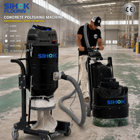 SIHOK 4KW 5HP 540mm 6 disques Machine professionnelle de polissage du béton et de décapage de l'époxy sans poussière 220V 380V CE Vente en gros