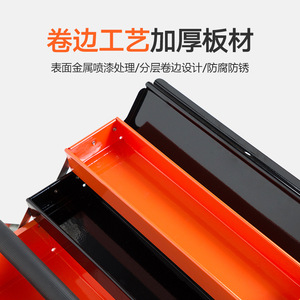Three Layer Folding Stainless Steel Tool Box 30l Capacity Portable Storage For Hardware And Tools - Product Image 5