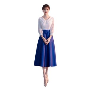 Choir Performance Costume Women College Style Elegant Host Conductor Outfit Stage Performance Evening Gown Coming Of Age - Product Image 5