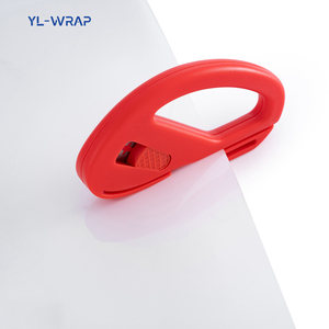 Cutter de sécurité en plastique orange, couteau utilitaire tranchant en acier inoxydable pour couper le vinyle et les autocollants - Product Image 6