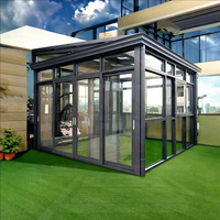 Véranda Moderne de Luxe OEM en Verre Double Trempé Low-E, Écologique et Alimentée par Énergie Solaire pour Hôtels, Jardins Extérieurs et Patios