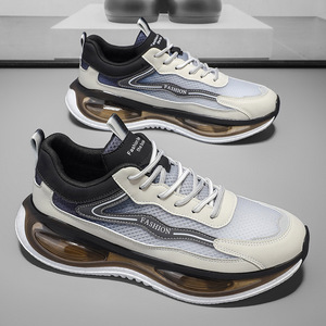 Zapatos Deportivos para Hombre con Parte Superior de Malla Transpirable, Amortiguación de Aire Elástica, Zapatos para Caminar con Suela Gruesa, Elegantes y Casuales para el Verano - Product Image 3